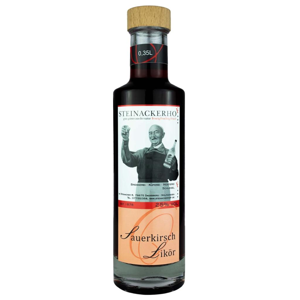 Sauerkirschlikör Steinackerhof 25% Alkohol 0,35L 0,7L 1L hausgemachter Likör
