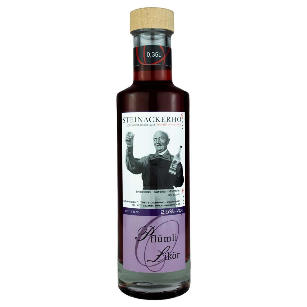 pflümli-likör Steinackerhof 25% Alkohol 0,35L 0,7L 1L hausgemachter Likör