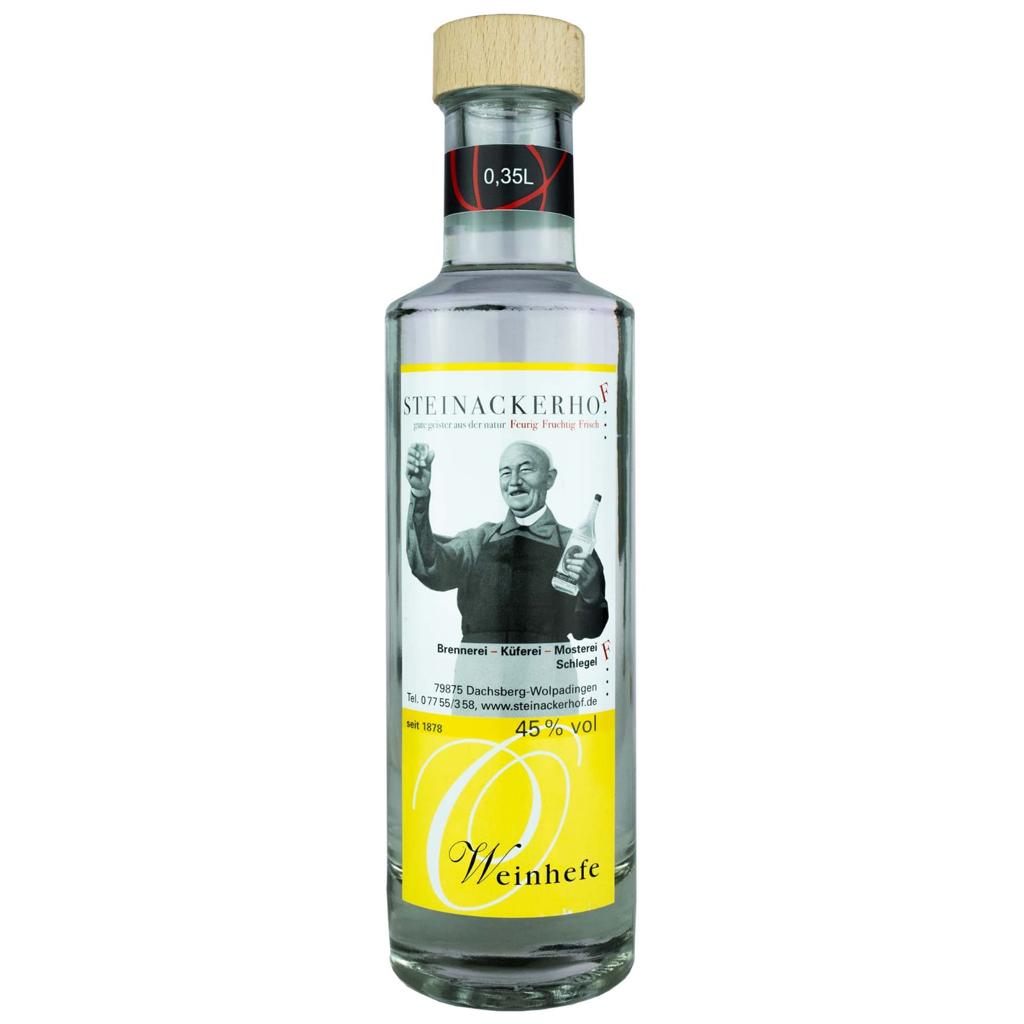 Weinhefe 45% Alkohol Brennerei Steinackerhof 0,35L 0,5L 1L hausgemachter Schnaps Weinhefe
