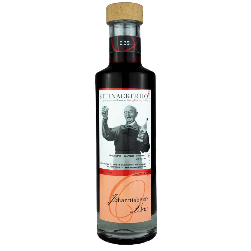Johannesbeerlikör Steinackerhof 15% Alkohol 0,35L 0,7L 1L hausgemachter Likör