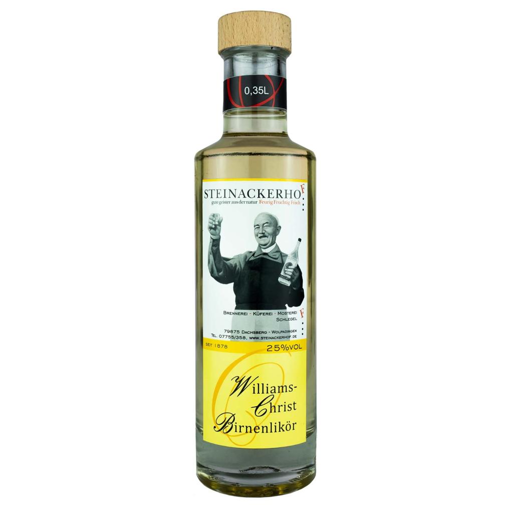 Williams Christ Birnenlikör Steinackerhof 25% Alkohol 0,35L 0,7L 1L hausgemachter Likör