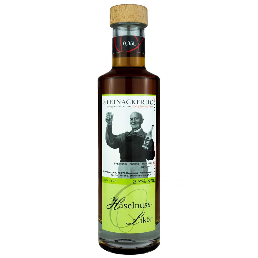 Haselnusslikör Steinackerhof 30% Alkohol 0,35L 0,7L 1L hausgemachter Likör