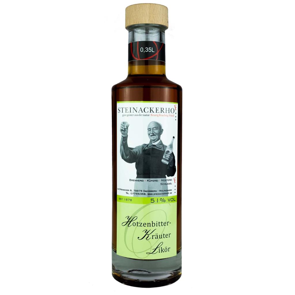 Hotzenbitter Kräuterlikör Steinackerhof 51% Alkohol 0,35L 0,7L 1L hausgemachter Likör